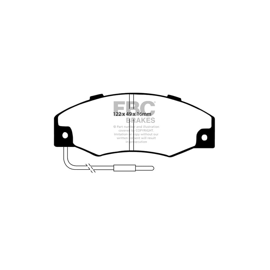 EBC PDKF1715 Renault 21 Ultimax Front Brake Pad & Plain Disc Kit - Bendix/Brembo Caliper 2 | Duco Car Parts UK Car Parts