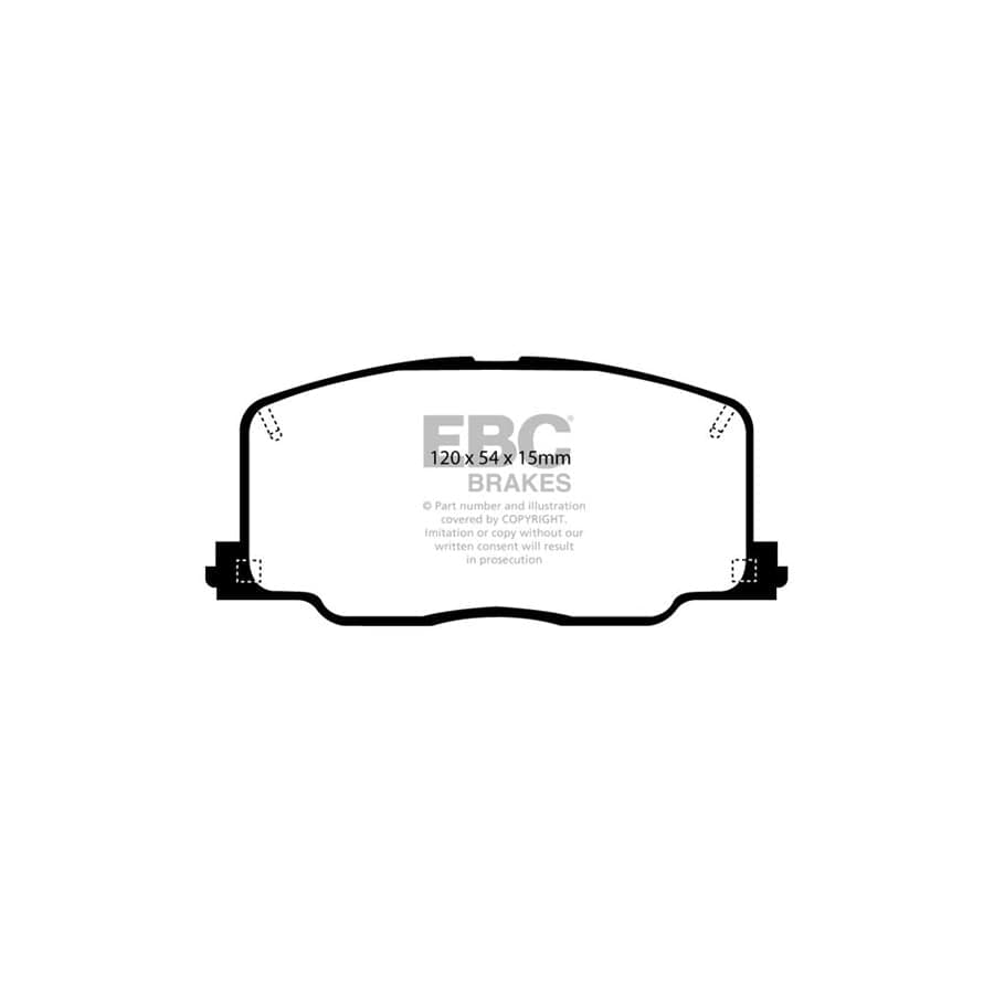EBC PD12KF256 Toyota Celica Redstuff Front Brake Pad & GD Disc Kit - Akebono Caliper 2 | Duco Car Parts UK Car Parts