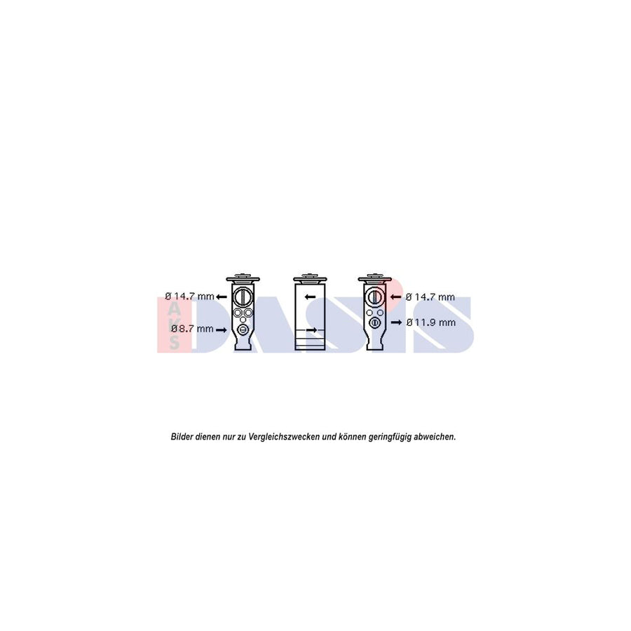 AKS Dasis 840227N Ac Expansion Valve For Volvo Xc90 I (C, 275) | Duco Car Parts UK
