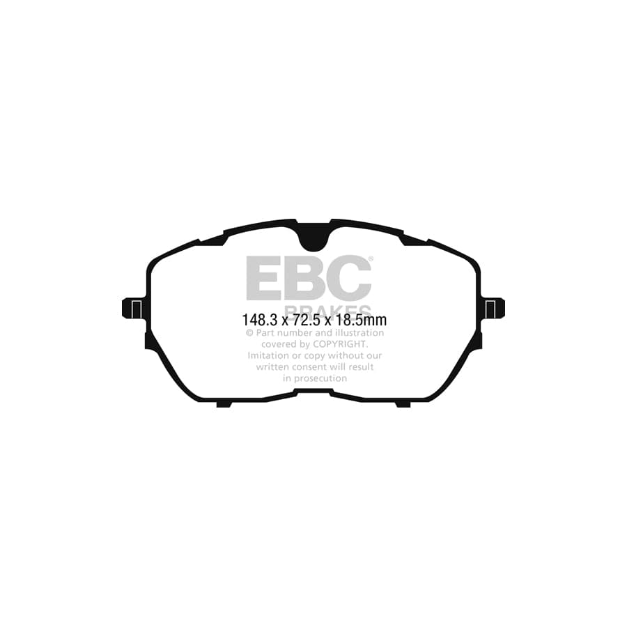 EBC PDKF2387 Peugeot Ultimax Front Brake Pad & Plain Disc Kit - Bosch Caliper 2 | Duco Car Parts UK Car Parts