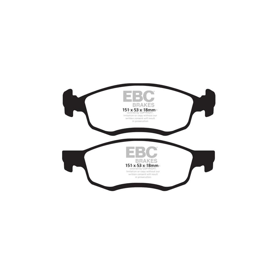 EBC PDKF545 Dacia Lada Ultimax Front Brake Pad & Plain Disc Kit (Inc. Logan MCV & Largus) 2 | Duco Car Parts UK Car Parts