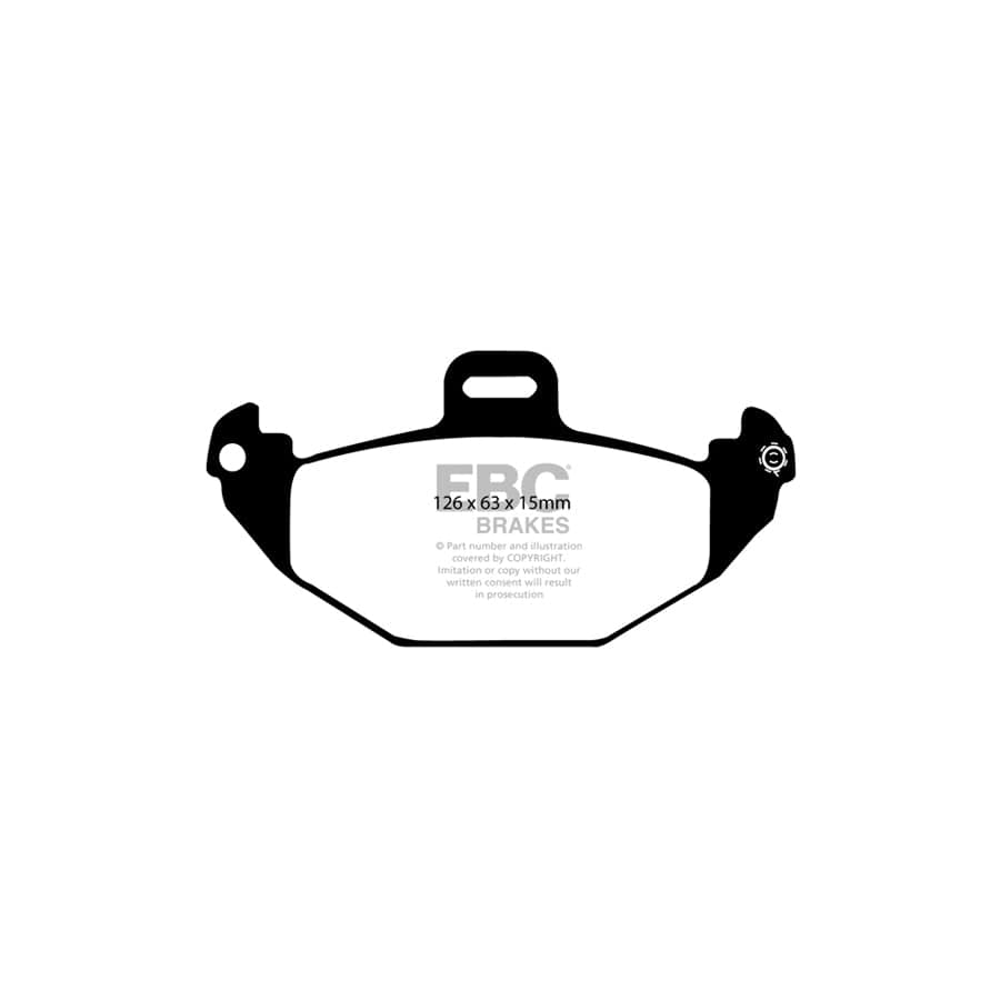 EBC PD01KR659 Renault Laguna Greenstuff Rear Brake Pad & Plain Disc Kit - Brembo Caliper 2 | Duco Car Parts UK Car Parts