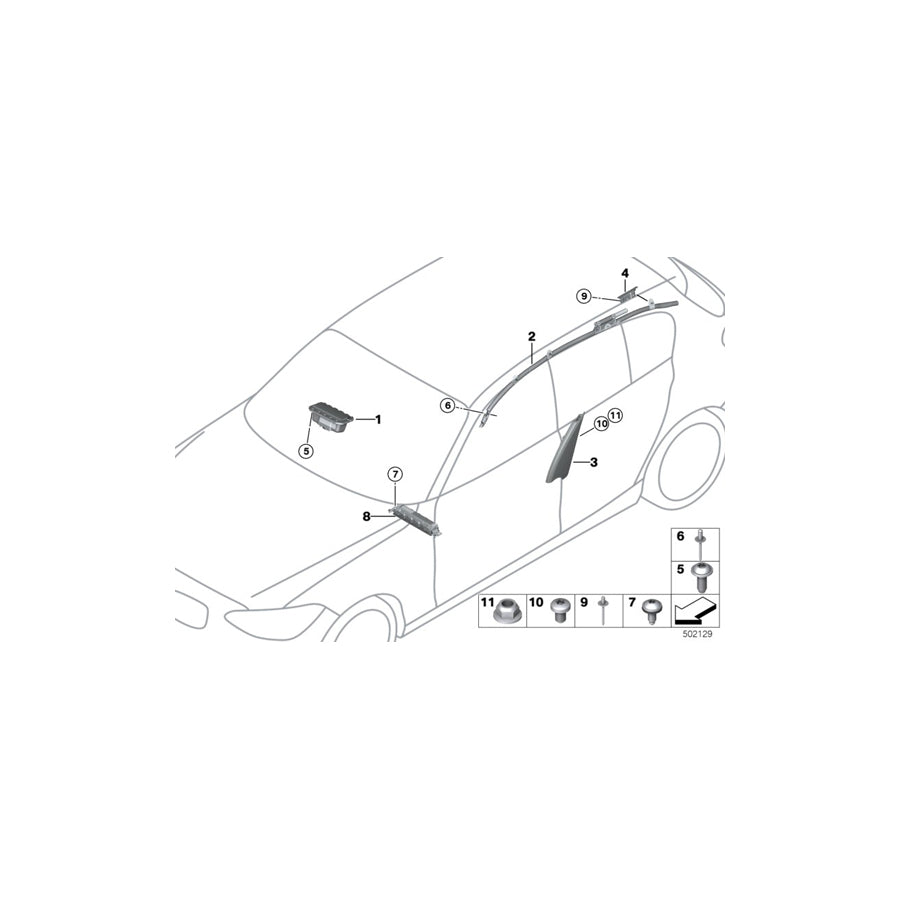 Genuine BMW 72127293286 F32 F22 Deflector Plate, Right (Inc. M240iX, 420d & 220i) | Duco Car Parts UK