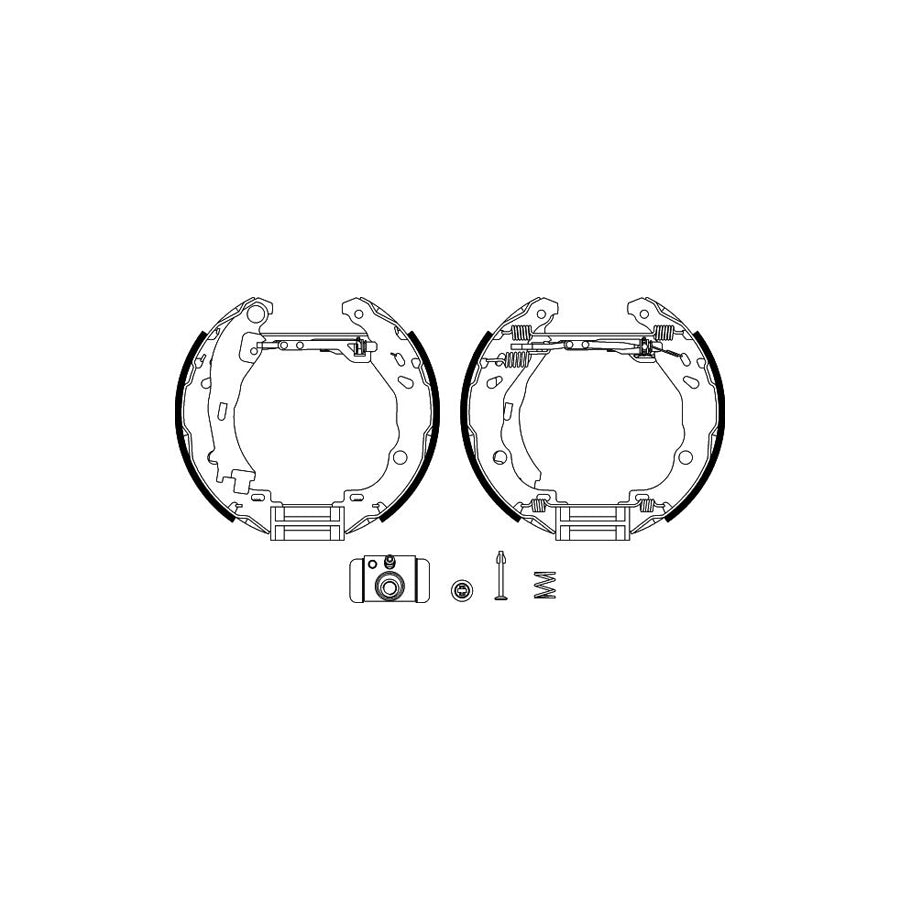 Hella Shoe Kit Pro 8DB 355 004-911 Brake Set, Drum Brakes