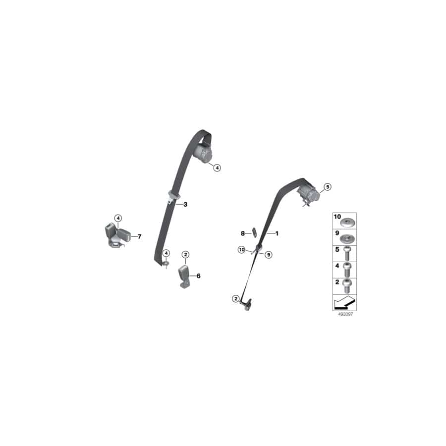 Genuine BMW 72117414284 M G02 Lower Belt Rear Right (Inc. X4 25dX, X3 M40iX & X4 M40iX) | Duco Car Parts UK Car Parts