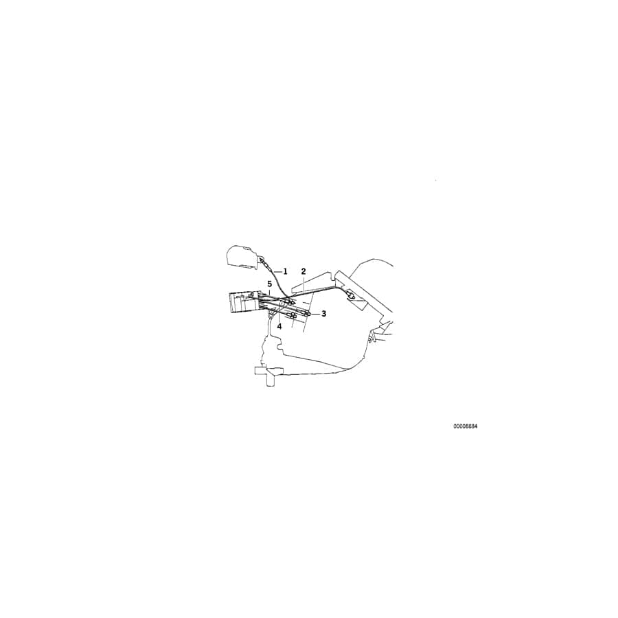 Genuine BMW 64118351050 E34 Bowden Cable Defroster ROT/ROT (Inc. 530i, 518i & 525i) | Duco Car Parts UK Car Parts