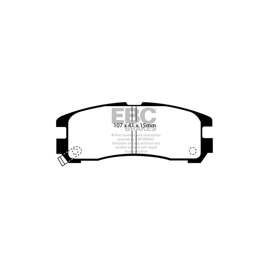EBC PD13KR156 Chrysler Sebring Yellowstuff Rear Brake Pad & GD Disc Kit 2 | Duco Car Parts UK Car Parts