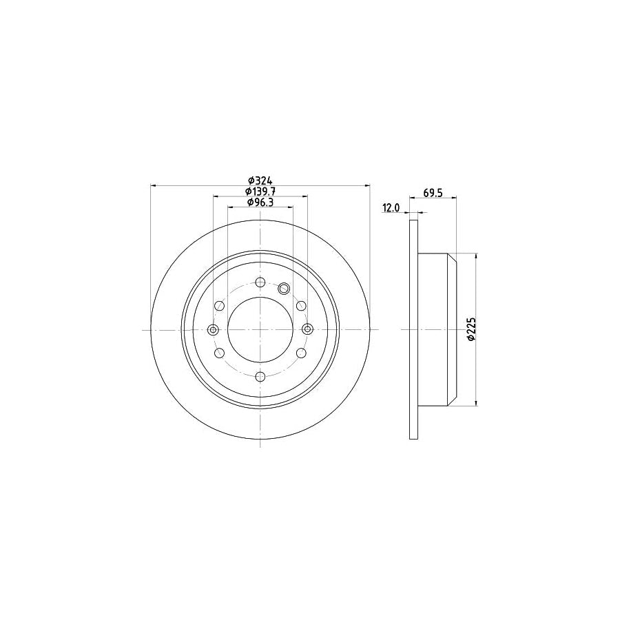 Hella 8MV 376 732-081 Fan Clutch For BMW 7 (E38)