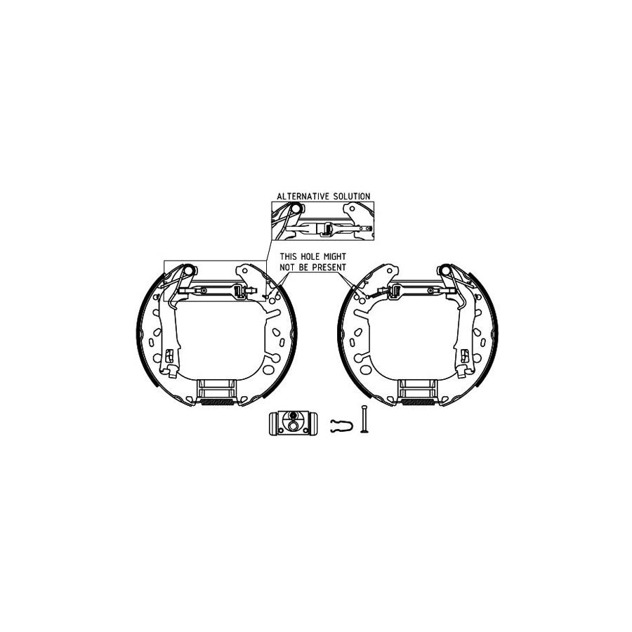 Hella Shoe Kit Pro 8DB 355 005-131 Brake Set, Drum Brakes