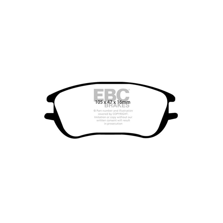EBC PDKF919 Hyundai Ultimax Front Brake Pad & Plain Disc Kit (Inc. Amica & Atoz) 2 | Duco Car Parts UK Car Parts