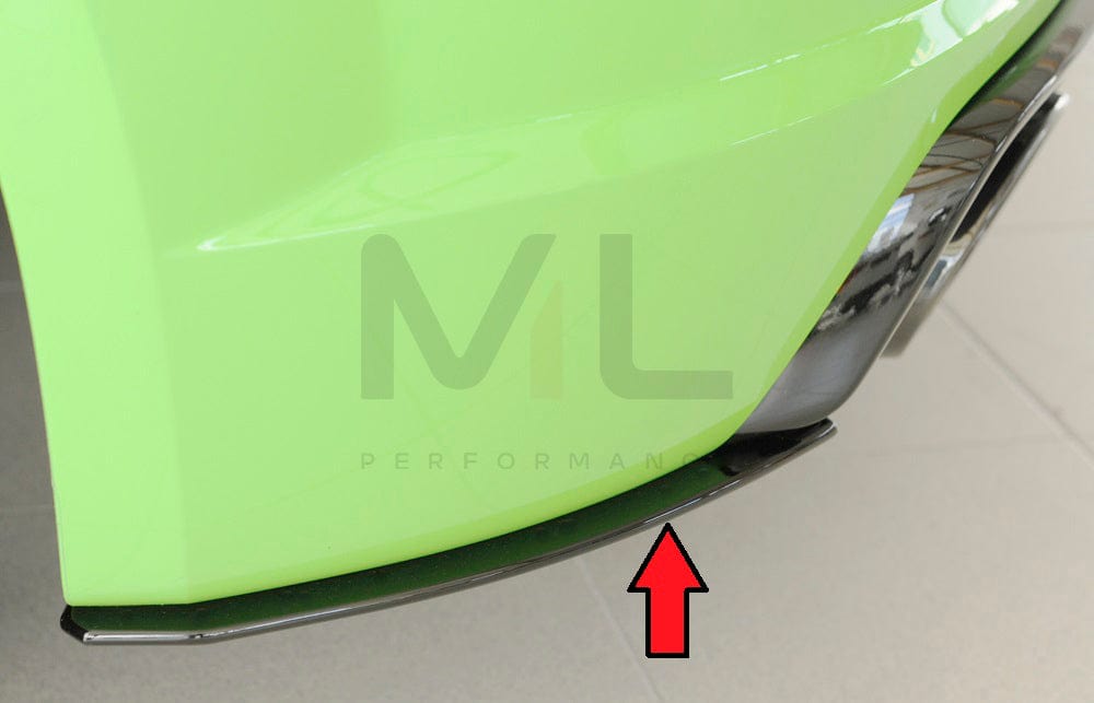 Rieger 00055173 Audi 8J 8J1-FV 8S TTRS Rear Side Splitter 7 | Duco Car Parts UK Car Parts