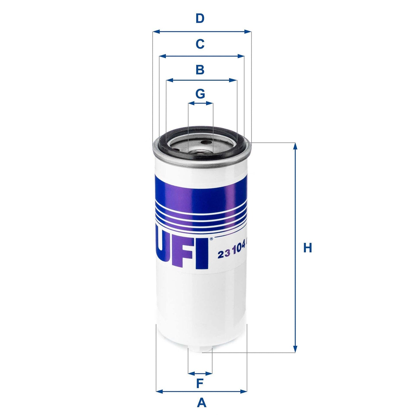 UFI 23.104.00 Oil Filter