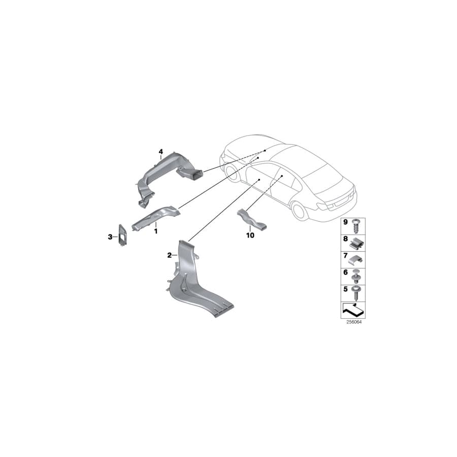 Genuine BMW 64116912537 RR1 Coupé E66 Defroster Nozzle Left (Inc. 760i, 745LiS & ALPINA B7) | Duco Car Parts UK Car Parts