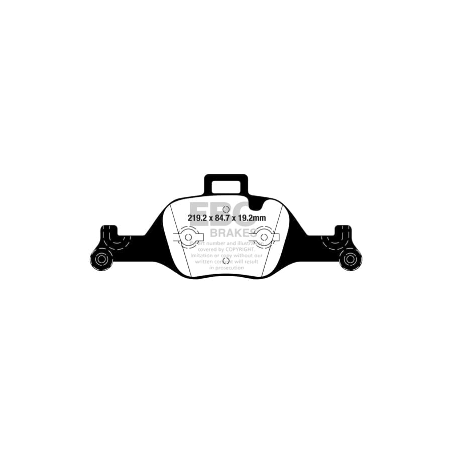 EBC PDKF2400 BMW Ultimax Front Brake Pad & Plain Disc Kit - TRW Caliper 2 | Duco Car Parts UK Car Parts