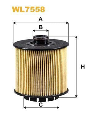 WIX Filters WL7558 Oil Filter For Volvo Xc40 (536)