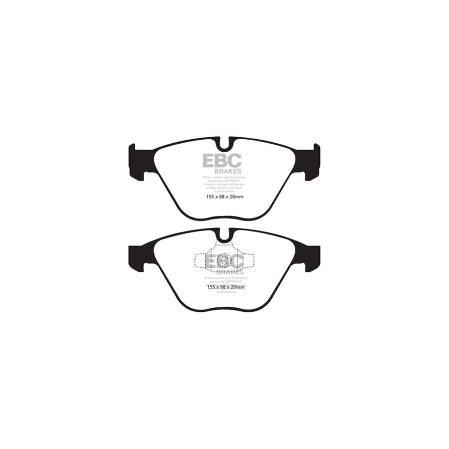 EBC PDKF240 BMW Ultimax Front Brake Pad & Plain Disc Kit - ATE Caliper 2 | Duco Car Parts UK Car Parts
