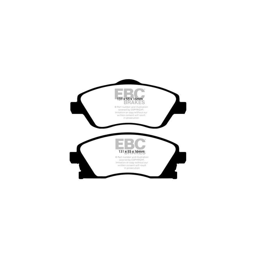 EBC PD13KF735 Opel Vauxhall Corsa C Yellowstuff Front Brake Pad & GD Disc Kit 2 | Duco Car Parts UK Car Parts