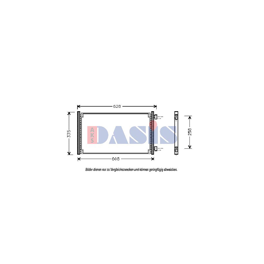 AKS Dasis 082018N Air Conditioning Condenser For Fiat Punto | Duco Car Parts UK