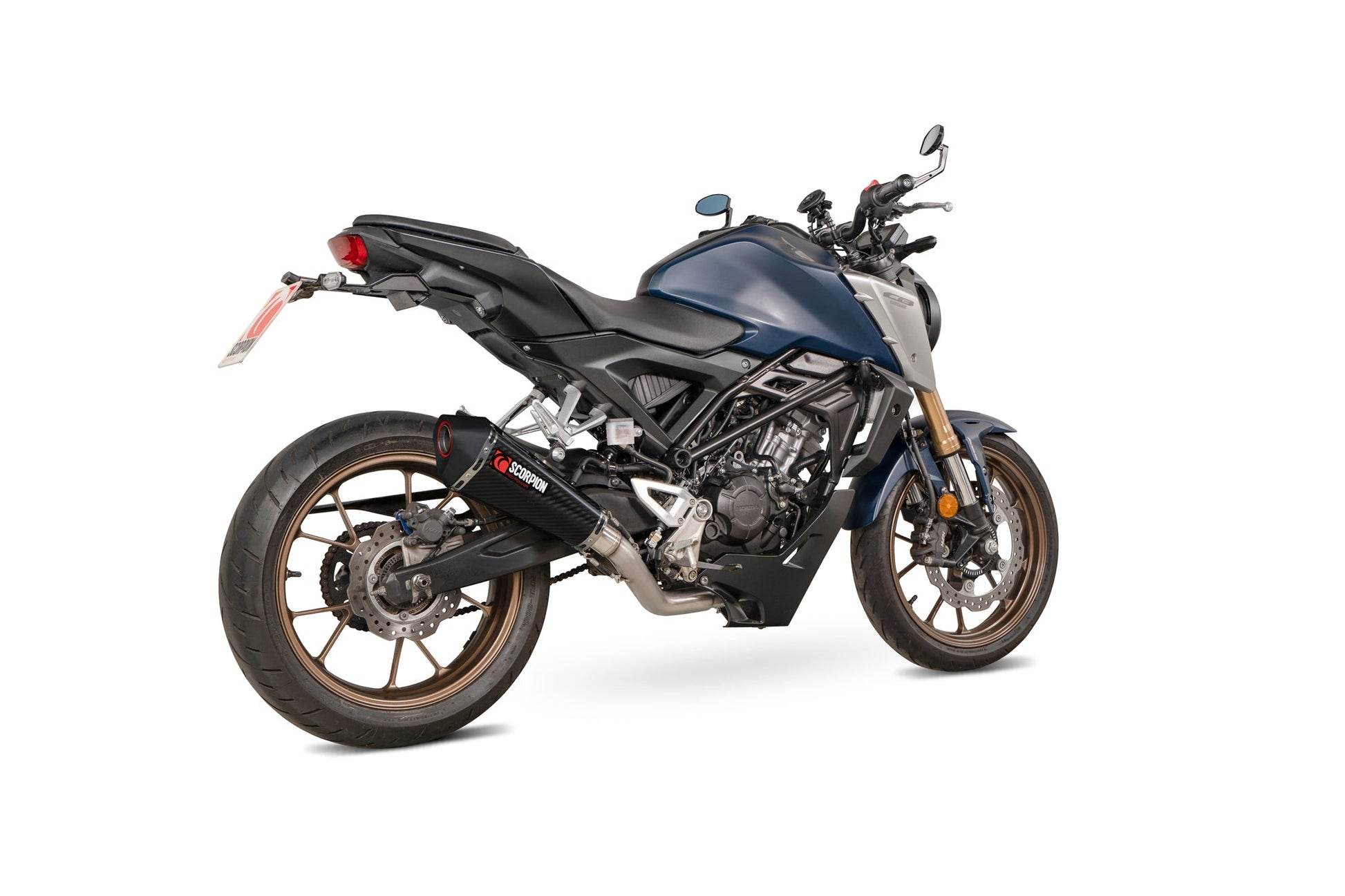 Scorpion RHA198SYSCEO Honda CB 125 R Serket Taper Full System - Carbon Fibre Sleeve | Duco Car Parts UK UK