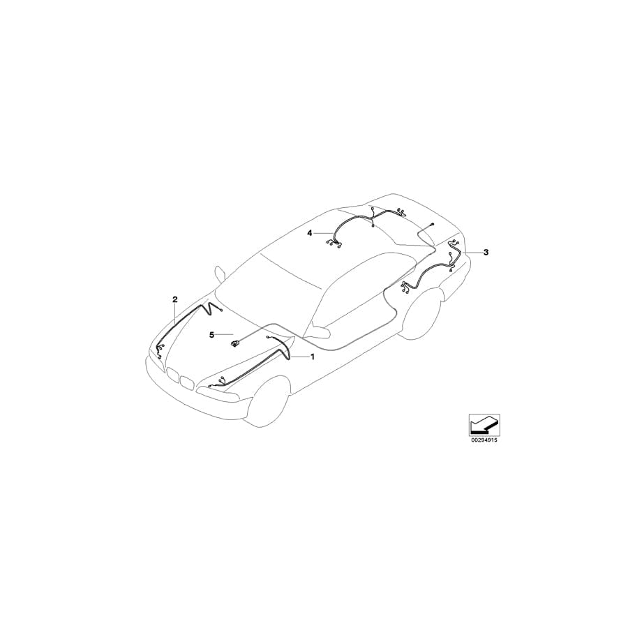 Genuine BMW 61119129503 E63 Repair Wiring Set Rear Right (Inc.  & M6) | Duco Car Parts UK Car Parts
