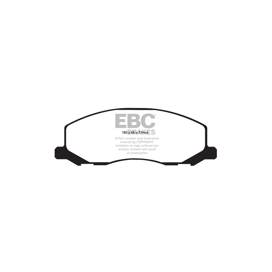 EBC PD07KF186 Opel Saab Vauxhall Redstuff Front Brake Pad & USR Disc Kit - TRW Caliper (Inc. Insignia & 9-5) 2 | Duco Car Parts UK Car Parts