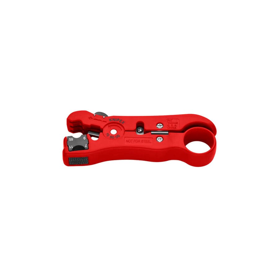 Knipex KPX166006SB Wire Stripping Tool for Coax And Data Cable | Duco Car Parts UK