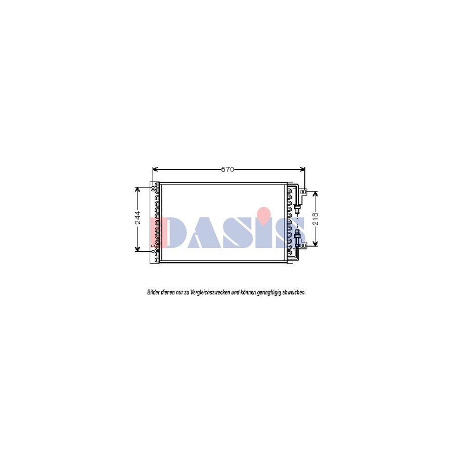 AKS Dasis 082026N Air Conditioning Condenser | Duco Car Parts UK