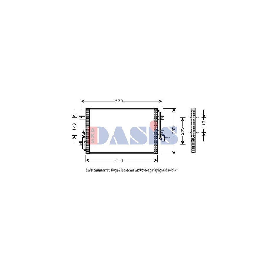 AKS Dasis 082029N Air Conditioning Condenser | Duco Car Parts UK
