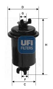 UFI 31.550.00 Fuel Filter