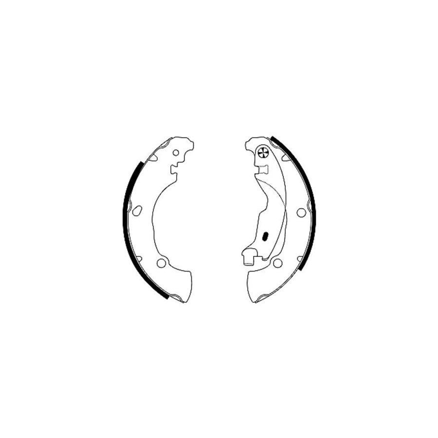 Hella Shoe Kit Pro 8DB 355 005-171 Brake Set, Drum Brakes