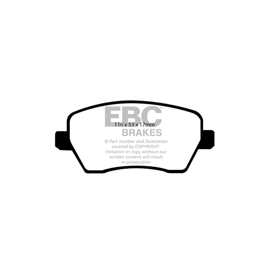 EBC PDKF1404 Nissan Ultimax Front Brake Pad & Plain Disc Kit (Inc. Micra K13 & Note) 2 | Duco Car Parts UK Car Parts