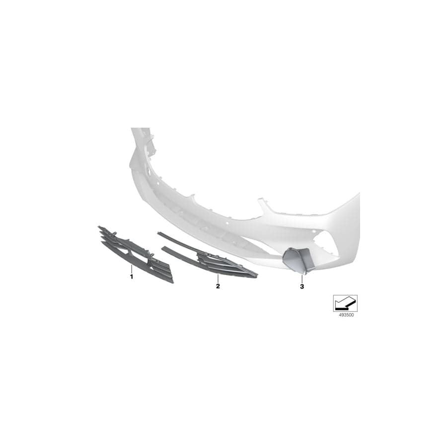 Genuine BMW 51117420988 G15 G14 G16 Grill, Air Intake, Open, Right (Inc. 840i, 840iX & 840dX) | Duco Car Parts UK Car Parts