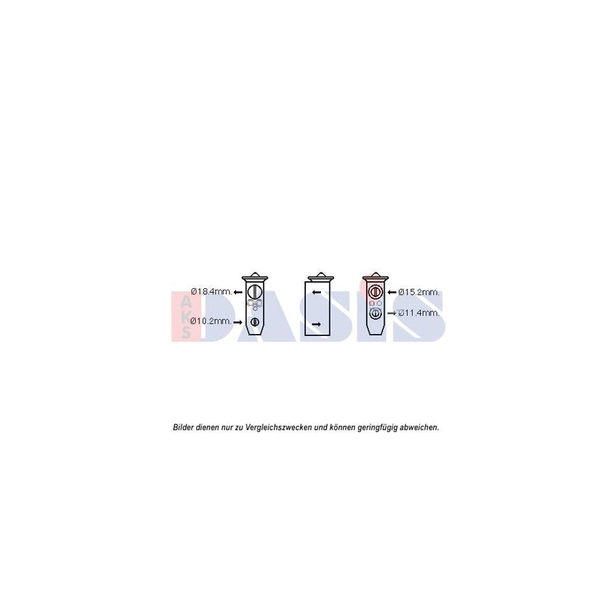 AKS Dasis 840255N Ac Expansion Valve For Subaru Forester I (Sf) | Duco Car Parts UK