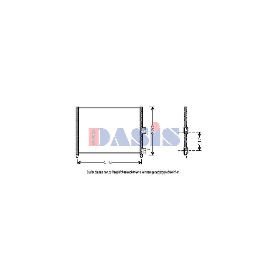 AKS Dasis 082042N Air Conditioning Condenser | Duco Car Parts UK