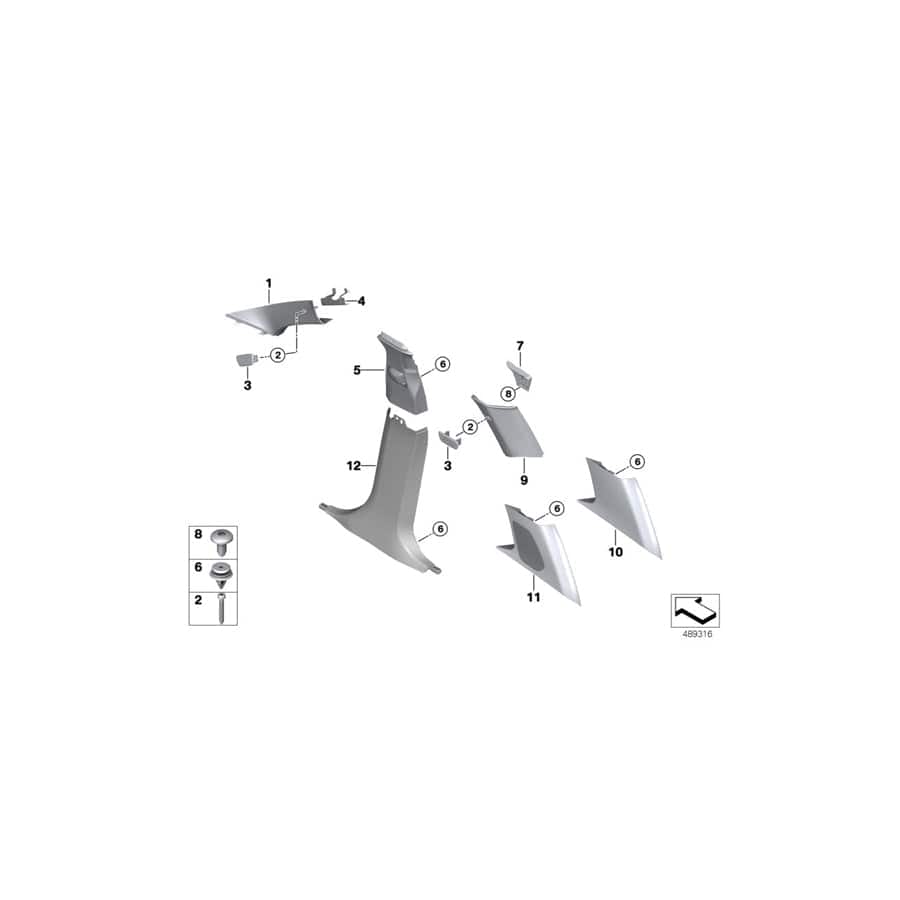 Genuine BMW 51437470400 G01 Cover, Column D, Right CANBERRABEIGE (Inc. X3 20iX, X3 30i & X3 20i 1.6) | Duco Car Parts UK Car Parts