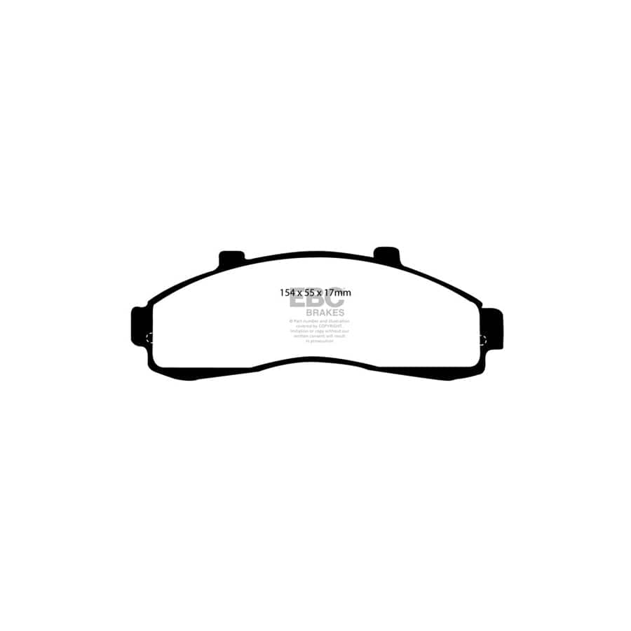 EBC PD01KF549 Ford Explorer Greenstuff Front Brake Pad & Plain Disc Kit  2 | Duco Car Parts UK Car Parts