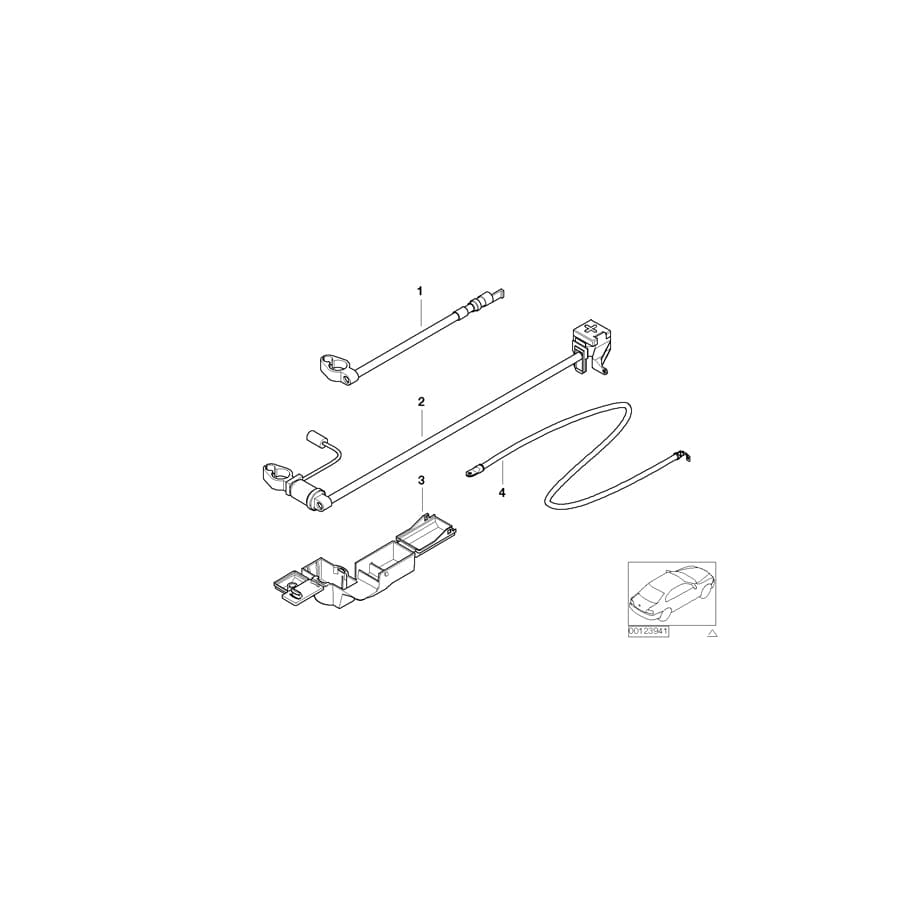 Genuine BMW 61118375990 E46 Battery Cable (Plus Pole) (Inc. 316i 1.9, 316i 1.6 & 318i) | Duco Car Parts UK Car Parts