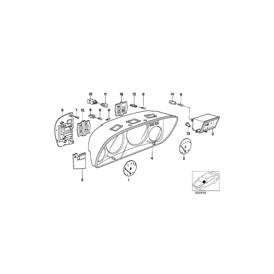 Genuine BMW 62131366784 E21 Petrol Gauge (Inc. 320, 318i & 315) | Duco Car Parts UK Car Parts