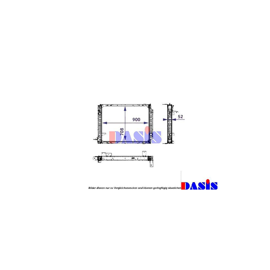 AKS Dasis 550004N Engine Radiator | Duco Car Parts UK