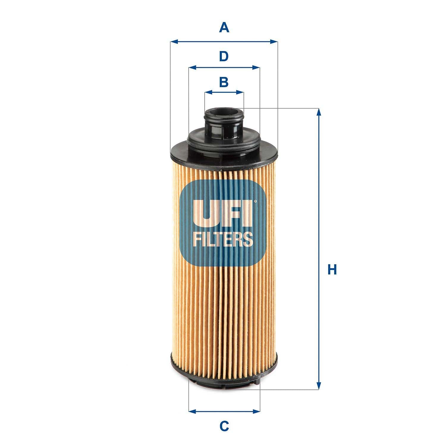 UFI 25.082.00 Oil Filter For Chevrolet S10 Pickup
