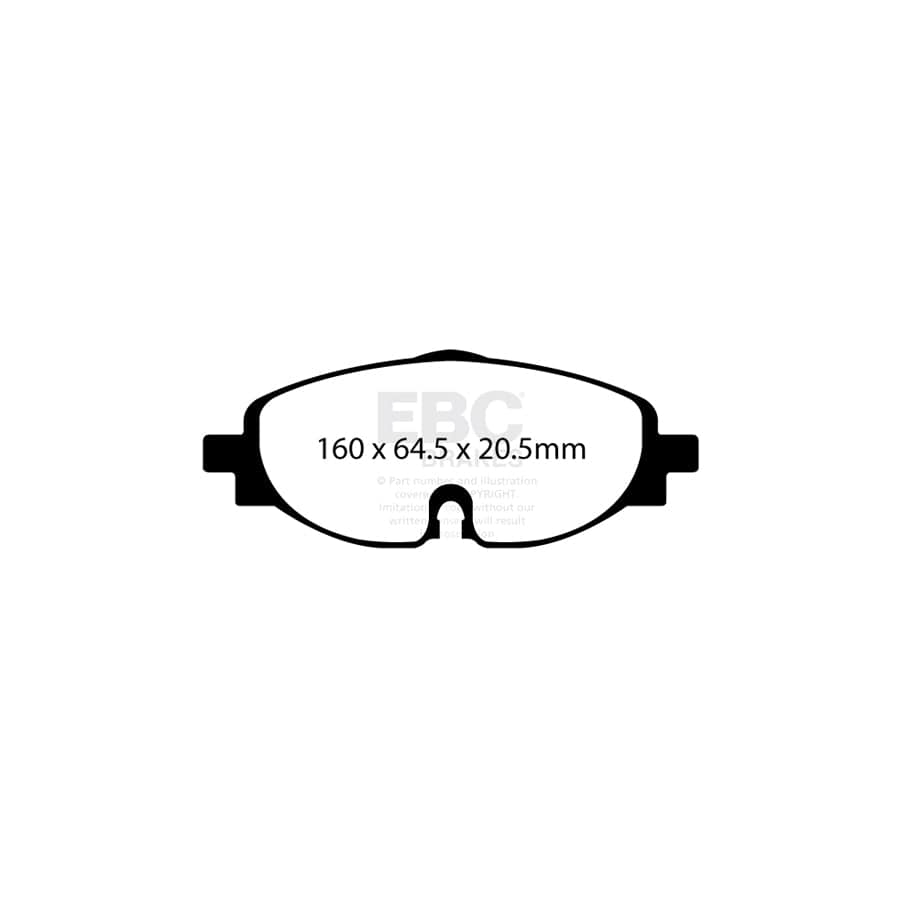EBC PDKF140 Audi Seat Skoda VW Ultimax Front Brake Pad & Plain Disc Kit - ATE/TRW Caliper 2 | Duco Car Parts UK Car Parts