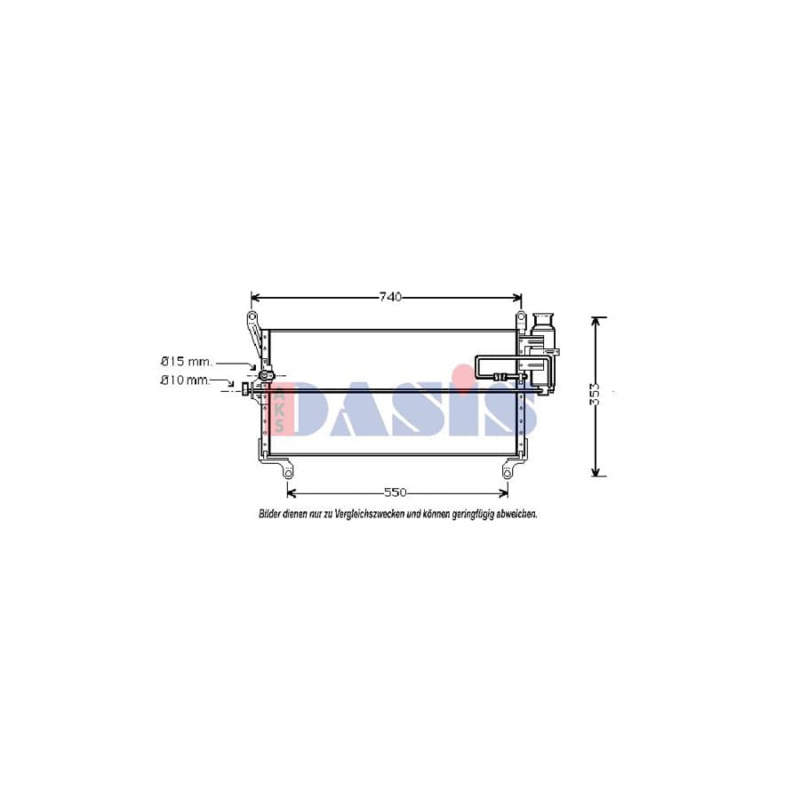 AKS Dasis 082120N Air Conditioning Condenser For Fiat Punto | Duco Car Parts UK
