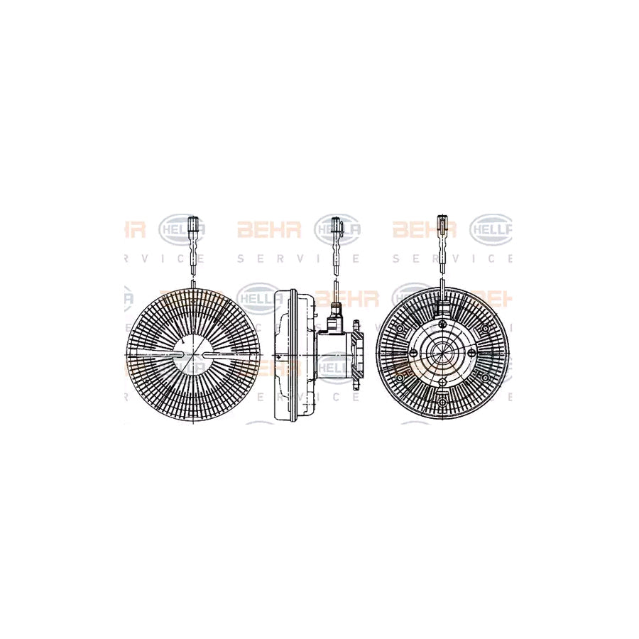 Hella 8MV 376 906-521 Fan Clutch