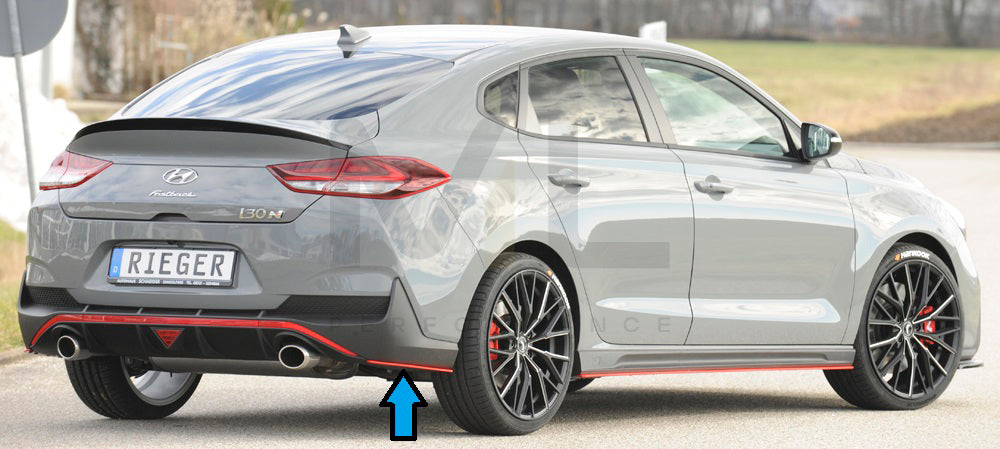 Rieger 00076007 Hyundai Rear Side Splitter (i30 N-Performance & i30 N) 7 | Duco Car Parts UK Car Parts