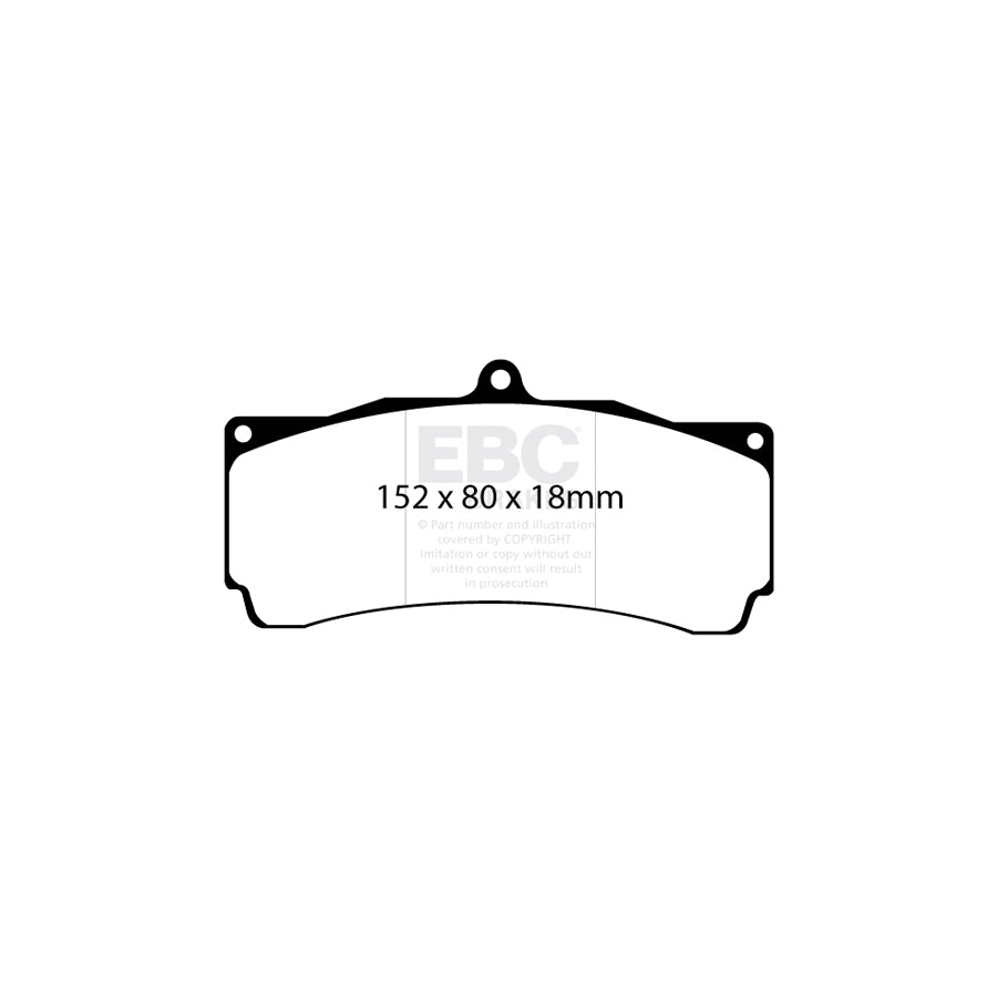 EBC DP8006RP1 Holden Hsv RP-1 Full Race Front Brake Pads - Brembo/AP Caliper 2 | Duco Car Parts UK Car Parts