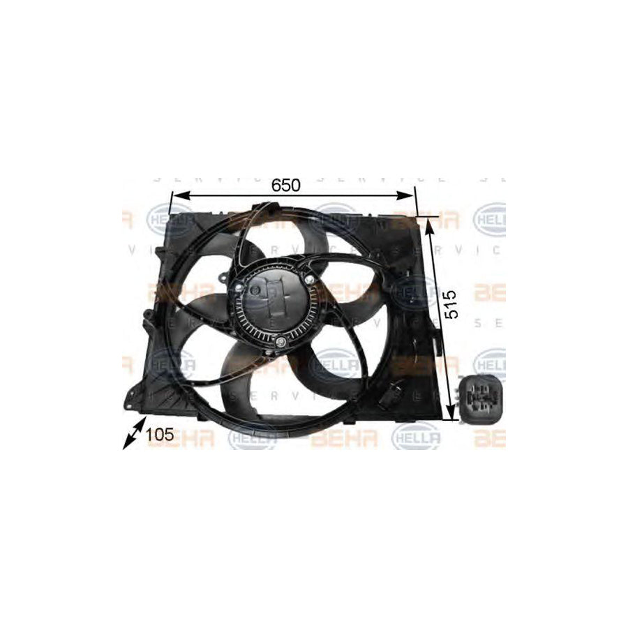 Hella 8EW 351 043-251 Fan, Radiator