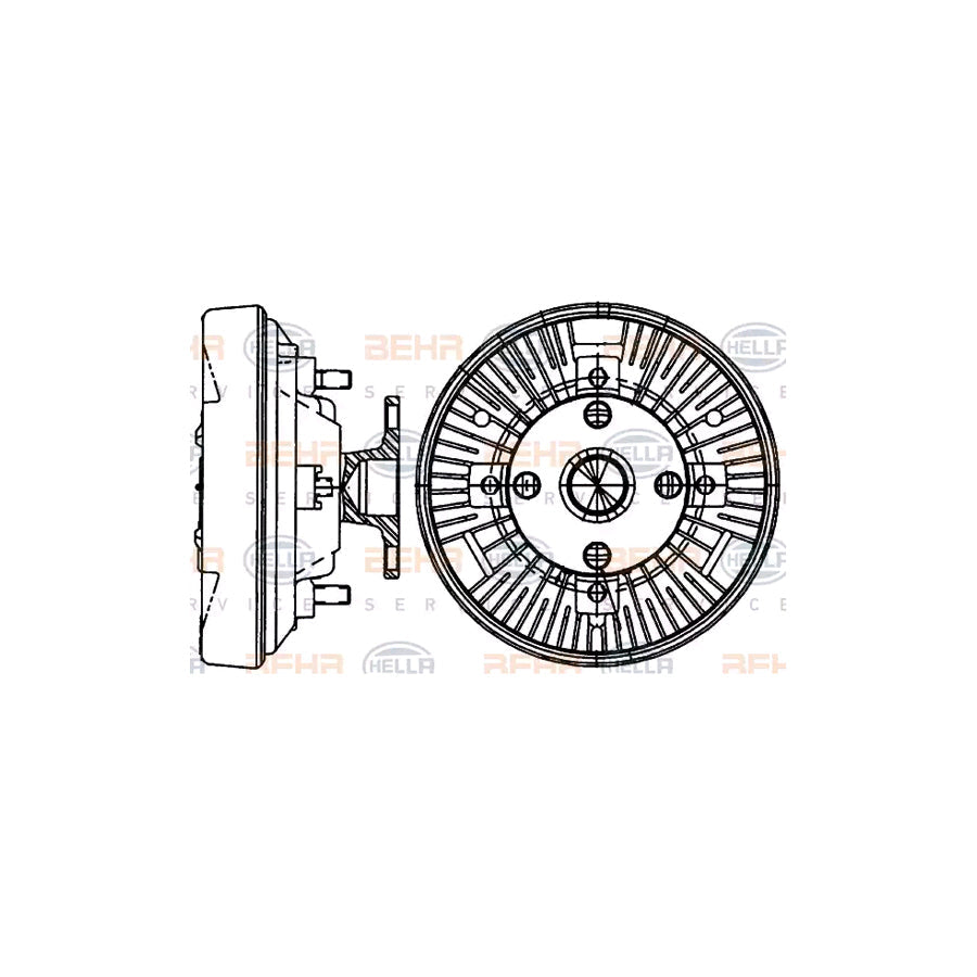 Hella 8MV 376 907-541 Fan Clutch