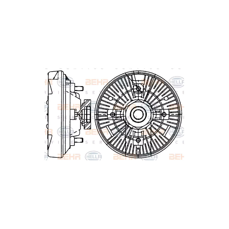 Hella 8MV 376 907-461 Fan Clutch