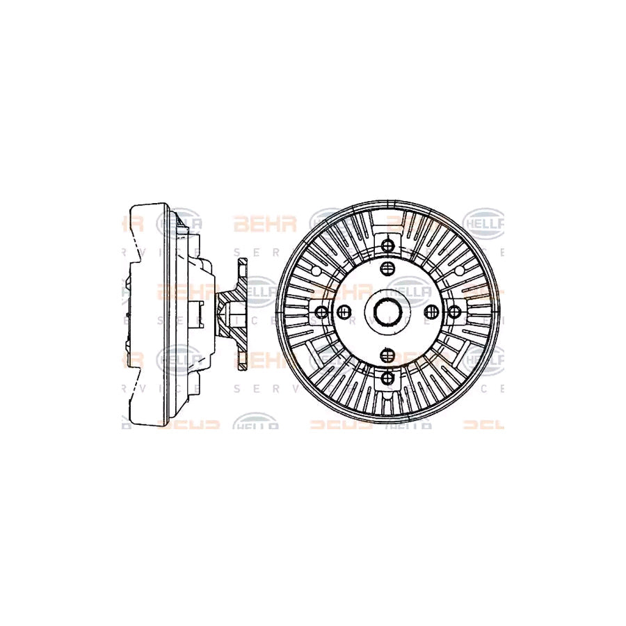 Hella 8MV 376 907-361 Fan Clutch