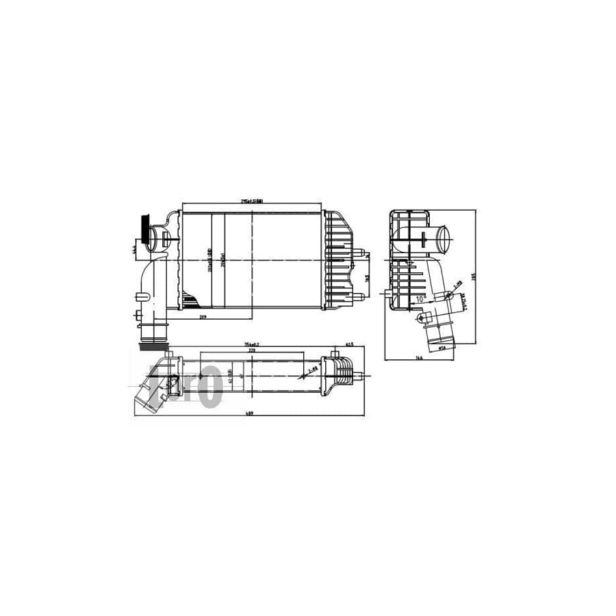 Abakus 0090180001 Intercooler | Duco Car Parts UK